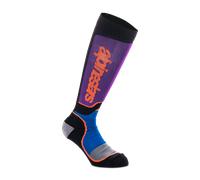 Alpinestars Plus Chaussettes de motocross, noir-pourpre, taille L
