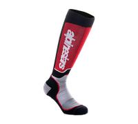 Alpinestars MX PLUS SOCKS, BLACK GRAY RED, L