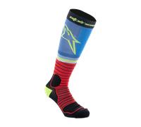 Chaussettes Cross Alpinestars Pro Noir/Rouge/Bleu ClairM Noir,Rouge,Bleu Clair
