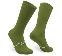 Chaussettes Cyclisme et Course Hommes et Femmes - Triathlon Randonnée Gym - Rembourrées, Respirantes, Compressives (FR/ES, Alpha/lettres, L, TG, Taille normale, Taille normale, Forêt)