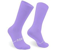 Chaussettes Cyclisme et Course Hommes et Femmes - Triathlon Randonnée Gym - Rembourrées, Respirantes, Compressives (FR/ES, Alpha/lettres, S, M, Taille normale, Taille normale, Mauve)