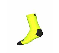Chaussettes Cyclisme Q-SKIN 18CM ALE' TEAM Jaune Fluo