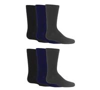 Chaussettes d’école en bambou SockShop pour enfants - Garçons et filles, unies et rayées, respirantes, douces, rafraîchissantes, avec manchettes confortables et coutures lisses aux orteils - Lot de 6