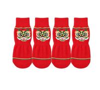 Chaussettes d ' intérieur pour Chien avec Points, A S | Points de préhension d ' un seul côté, friction supplémentaire face, couvre-pieds d ' intérieur pour chien sur