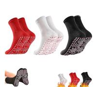 chaussettes d'acupression auto-chauffantes,chaussettes chauffante,d'hiver Auto, Magnétiques Tourmaline Health, favorisant la circulation sanguine,chaussettes de massage des pieds-3pcs-D