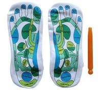 Chaussettes d'acupression Chaussettes de réflexologie 1 paire de d'acupression en coton massage marquées avec bâton massage Réflexologie plantaire pour hommes femmes