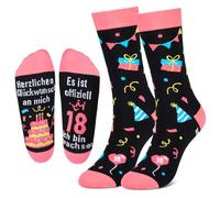 Chaussettes d'anniversaire pour femme, 10/18/30/40/50/60 ans, chaussettes moelleuses, chaussettes douillettes, idées de cadeau d'anniversaire pour fille, petite amie, maman, 18e anniversaire, 39-42