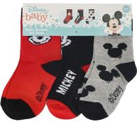 Chaussettes de bébé Disney Minnie Mouse - Lot de 3 chaussettes douces et confortables tête de souris 86/92