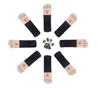 Chaussettes de Chaise UrsoKuz 20 (5 Jeux), Couvre-Pieds de Meubles de Patte de Chat Mignon Couvre-Coussinets, Réduit Le Bruit Chaussettes de Chaise Protecteur de Plancher [Classe énergétique A]