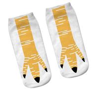 Chaussettes de cheville amusantes et uniques imprimées motif griffes de poulet pour les fêtes et les tenues décontractées Nouvelles drôles Chaussettes courtes Cadeau Griffes de poulet Design Cheville