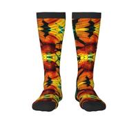 Chaussettes de compression 3D avec motif tournesol dans l'eau pour homme et femme, antidérapantes, idéales pour la course, l'allaitement, la circulation et la récupération, augmente l'endurance