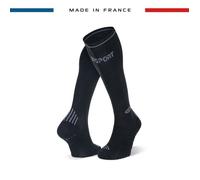 BV Sport - Chaussettes de compression - Chaussettes Trail Compression Noir/Gris - Taille S Noir S