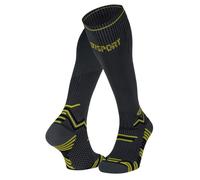BV Sport Trail Compression - Chaussettes de compression Grey / Yellow M+