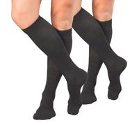 Celodoro Chaussettes de voyage pour femmes et hommes (1, 2, paire) avec effet de compression, 35-38