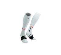 Chaussettes de compression compressport full socks recovery 2 0 blanc