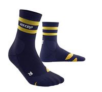 Chaussettes de compression de trekking CEP avec Laine Chaussettes de randonnée 80's courtes, hommes Chaussettes de randonnée 80's CEP, coupe moyenne, pacoat/gold, hommes, V