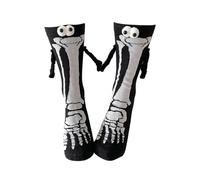 Chaussettes de compression d'Halloween | Chaussettes de compression squelette - Chaussettes effrayantes de fête saisonnière pour adultes hommes femmes couples adolescents filles famille