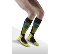 Chaussettes de compression hautes de ski en mérinos femme CEP Compression V2 Vert Taille 3