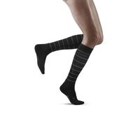 CEP Sports Chaussettes de compression hautes femme Compression Reflective Noir Taille 4