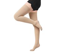 Chaussettes de Compression Homme & Femme, Chaussettes de Compression Médicale 20-30 mmHg Respirantes, Avec Bande en Silicone, Applicable to Empêchent Les Varices, l'œdème & Circulation (Teint, M)