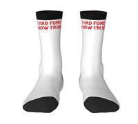 Chaussettes De Compression J'Avais Peur De Rater Quelque Chose, Alors Me Voilà ! C'Est Drôle ! Chaussettes Hautes Respirabilité Work Socks Soft Socquettes Pour Sport Course À Pied Camping 40CM