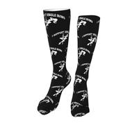 Chaussettes De Compression Je Soutiens Les Mères Célibataires Work Socks Soft Chaussettes Hautes Classique Chaussette Pour Cyclisme Randonnée Camping 50CM