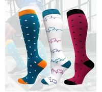 Chaussettes de Compression Médicale Chaussette de Compression pour Hommes et Femmes 15-20 mmHg est le Meilleur pour l'athlétisme, S/M