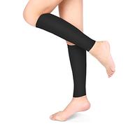 Chaussettes de Compression Mollet, Bas de Compression pour Varices, Molletière Protège 23-32mmHg Classe 2 pour Hommes et Femmes, Ultra Légère, Élastique du Traitement, Varices, Noir, M