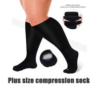 Chaussettes de compression montantes aux ions de cuivre, grande taille, unisexes, chaussettes amusantes pour la rentrée scolaire, soutien respirant, convient pour la course, la randonnée, le cyclisme
