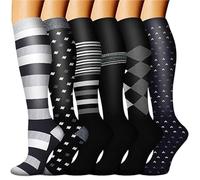Chaussettes de compression montantes for le sport européen et américain(Widestripeddiamondpattern,L/XL)