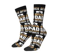 Chaussettes De Compression Papa Catcheur, Comme Un Papa Normal, Mais En Plus Cool Chaussettes De Sport Mode Chaussettess De Bureau Doux Chaussettess Hautes 40 Cm