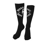 Chaussettes De Compression Personne Ne S'En Soucie, Travaillez Plus Dur Avec La Kettlebell Skull Work Socks Confort Socquettes Respirabilité Chaussettes Hautes Pour Course À Pied Sport 50CM