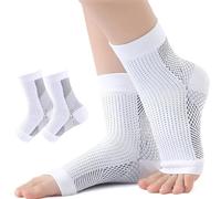 Chaussettes de compression pour aponévrosite plantaire (2 paires de chaussettes par paquet) compression graduée Un soutien parfait pour les hommes et les femmes. Tissu respirant