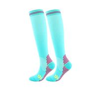 Chaussettes de compression pour homme ou femme - Pour la circulation - Pour le soutien de l'athlétisme, le cyclisme et le cirque (B, L)