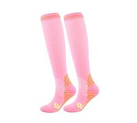 Chaussettes de compression pour homme ou femme - Pour la circulation - Pour le soutien de l'athlétisme, le cyclisme - Corset de cirque (rose, taille S)