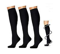 Chaussettes de compression pour hommes et femmes, infirmières, ashtoises au tibia, voyage en avion et grossesse de maternité. Endurance Boost, Circulation &Retablissement,L-XL(3 Paires)