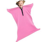 Chaussettes de compression sensorielles confortables pour enfants de 13 à 18 ans - Ajout d'articles tactiles pour jeux thérapeutiques pour garçons et filles atteints d'autisme (rose, taille M/M)