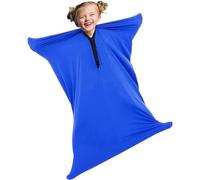 Chaussettes de compression sensorielles confortables pour enfants de 13 à 18 ans - Ajout d'articles tactiles pour jeux thérapeutiques pour garçons et filles atteints d'autisme (bleu foncé, taille M/M)