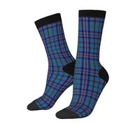 Chaussettes De Compression Tartan De L'Académie Militaire De La Citadelle Chaussettes Hautes Respirabilité Chaussette Confort Work Socks Pour Randonnée Camping Sport 40CM