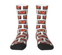 Chaussettes De Compression Union Jack Chaussette Classique Socquettes Soft Work Socks Pour Course À Pied Sport Camping 40CM