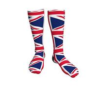 Chaussettes De Compression Union Jack Chaussette Confort Chaussettes Hautes Respirabilité Socquettes Pour Sport Course À Pied Camping 50CM