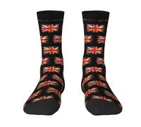 Chaussettes De Compression Union Jack Chaussettes Hautes Confort Socquettes Respirabilité Work Socks Pour Camping Randonnée Course À Pied 40CM