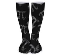 Chaussettes De Contention Symbole Mathématique Pi Chaussettes De Sport Homme Confortables Durable Chaussette De Football, Pour Gym, Course À Pied, Sport, 50cm