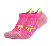 Chaussettes de course à bas de serviette pour femmes chaussettes en coton peigné antidérapantes absorbant la sueur respirant sport randonnée chaussettes (M)