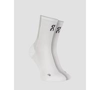 Chaussettes De Course Blanches On Performance Run Sock High 2uf10040813-white-glacier 39-42.5