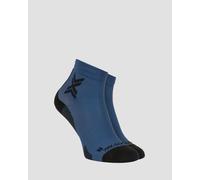 Chaussettes De Course Bleu Marine Et Noires X-socks Run Discover Ankle Xsr7dis24m-a097