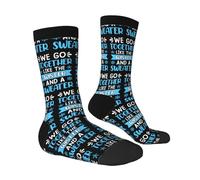 Chaussettes De Course Nous Allons Ensemble Comme L'Hiver Et Un Pull Antidé Rapante Soquettes Anti-Transpiration Mid-Cut Socks Pour Trekking Course À Pied Homme