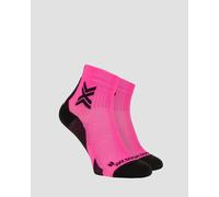 Chaussettes De Course Roses Et Noires X-socks Run Discover Ankle Xsr7dis24m-p140