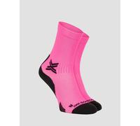 Chaussettes De Course Roses Et Noires X-socks Run Discover Crew Xsrqdis24m-p140
