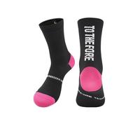 Chaussettes de Cyclisme Chaussettes de Sport de Compression Respirantes à séchage Rapide for Cyclisme, Course à Pied, Tube Moyen, Serviette Nouveau(Black,M(34-38))